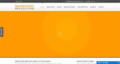 Desktop Screenshot of maharashtrawebsolutions.com
